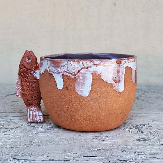 Sugar bowl-mug "Fish"