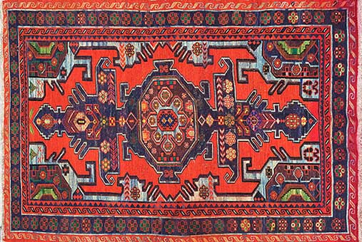 Embroidered carpet